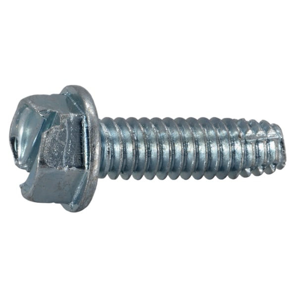 Midwest Fastener Sheet Metal Screw, 1/4" x 7/8 in, Zinc Plated Steel Flange Hex Head External Hex Drive, 15 PK 38403 - main